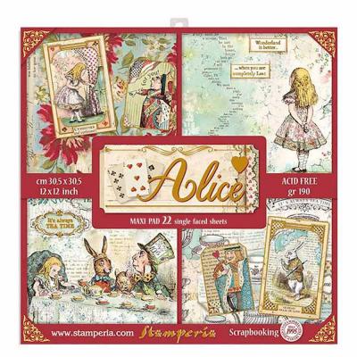 Stamperia Paper Pack Designpapier- Alice