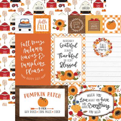Echo Park Fall Designpapier - Multi Journaling Cards