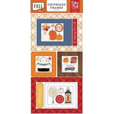 Echo Park Fall Sticker - Chipboard Frames