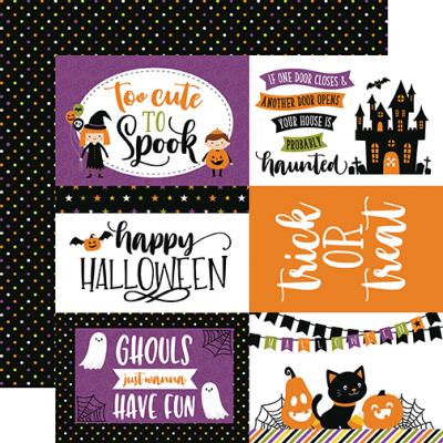 Echo Park Halloween Magic Designpapier - 6x4 Journaling Cards