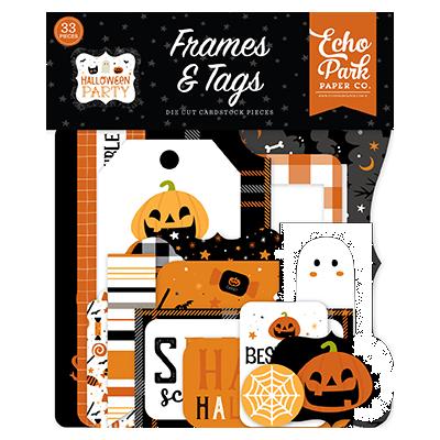 Echo Park Halloween Party Die Cuts - Frames & Tags