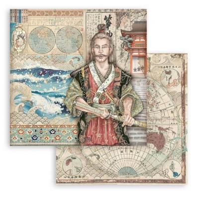 Stamperia Sir Vagabond In Japan Designpapier - Samurai