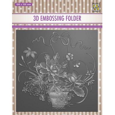 Nellies Choice 3D Embossingfolder - Blumenstrauß