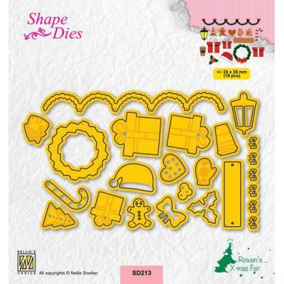 Nellies Choice Shape Die - Weihnachtsteile