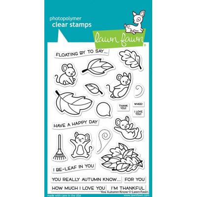 Lawn Fawn Clear Stamps - You Autumn Know