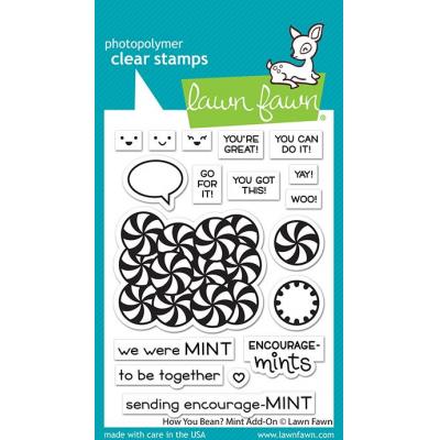 Lawn Fawn Clear Stamps -  How You Bean? Mint Add-On