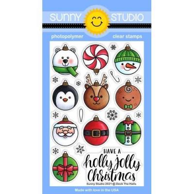 Sunny Studio Clear Stamps - Deck The Halls