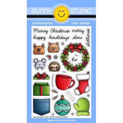 Sunny Studio Clear Stamps - Christmas Critters
