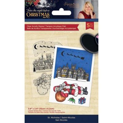 Crafter's Companion Twas The Night Before Christmas Clear Stamps - St. Nicholas