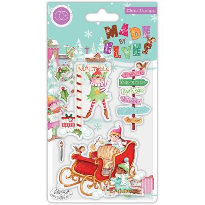 Craft Consortium Made By Elves Clear Stamps - Sleigh