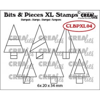 Crealies Bits & Pieces XL Clear Stamps - Nr. 04 Bäume