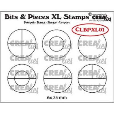 Crealies Bits & Pieces XL Clear Stamps - Nr. 01 Kreise