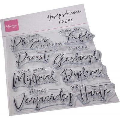 Marianne Design Clear Stamps - Handgeschreven Feest (niederländisch)