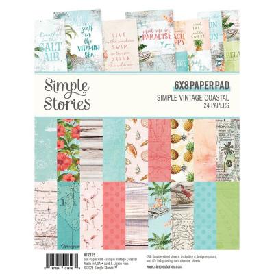 Simple Stories Simple Vintage Coastal Designpapier - Paper Pad