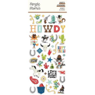 Simple Stories Howdy! - Puffy Stickers
