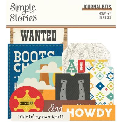 Simple Stories Howdy! Die Cuts - Journal Bits