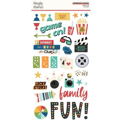Simple Stories Family Fun Sticker - Chipboard