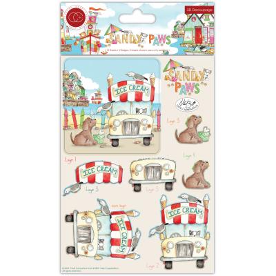 Craft Consortium Sandy Paws - 3D Decoupage Set