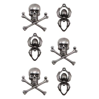Idea-ology Tim Holtz Embellishments  - Metal Adornments Skulls & Spiders