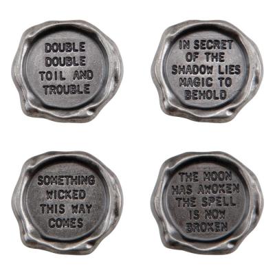 Idea-ology Tim Holtz Embellishments  - Metal Quote Seals Halloween