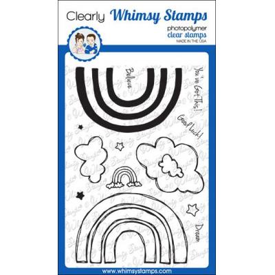 Whimsy Stamps Clear Stamps - FaDoodle Rainbows