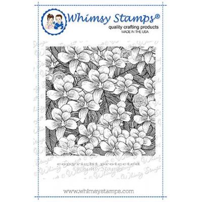 Whimsy Stamps Rubber Cling Stamp - Hawaiian Floral