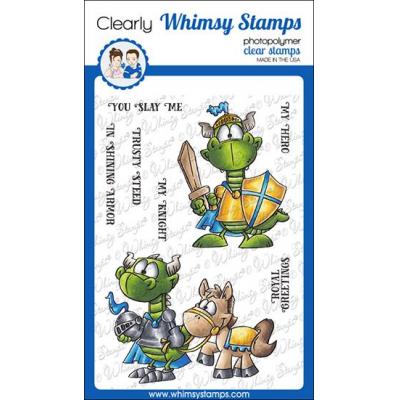 Whimsy Stamps Clear Stamps - Knight Dragons