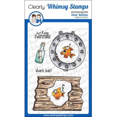 Whimsy Stamps Clear Stamps - Lookin' Shark Elements