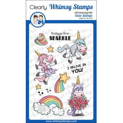 Whimsy Stamps Clear Stamps - Unicorn Sparkle