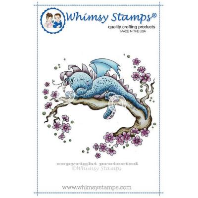 Whimsy Stamps Rubber Cling Stamp - Dreamy Dragon