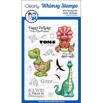 Whimsy Stamps Clear Stamps - Dinosaur Friends