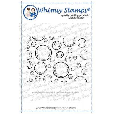 Whimsy Stamps Background Rubber Cling Stamp - Mini Bubbles