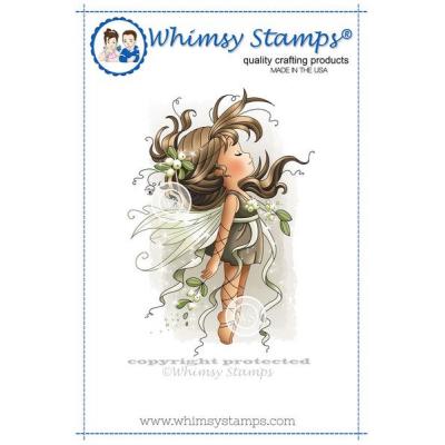 Whimsy Stamps Rubber Cling Stamp - Mistletoe Fairy