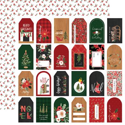 Carta Bella Happy Christmas Designpapier - Gift Tags