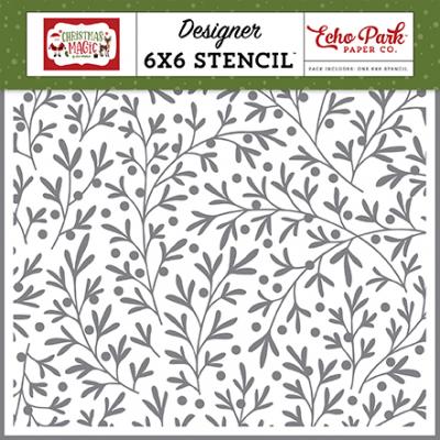 Echo Park Christmas Magic Stencil - Christmas Branches