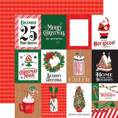Carta Bella Christmas Cheer Designpapier -3x4 Journaling Cards