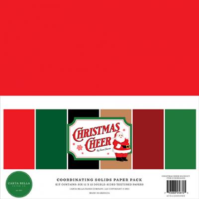 Carta Bella Christmas Cheer Cardstock - Solids Kit