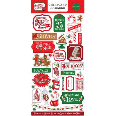 Carta Bella Christmas Cheer Sticker - Chipboard Phrases