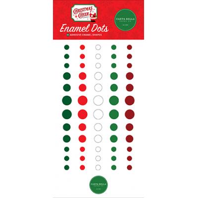 Carta Bella Christmas Cheer Embellishments - Enamel Dots