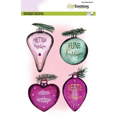CraftEmotions Clear Stamps - Weihnachtskugeln