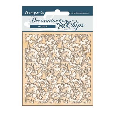 Stamperia Winter Tales Decorative Chips - Ramage