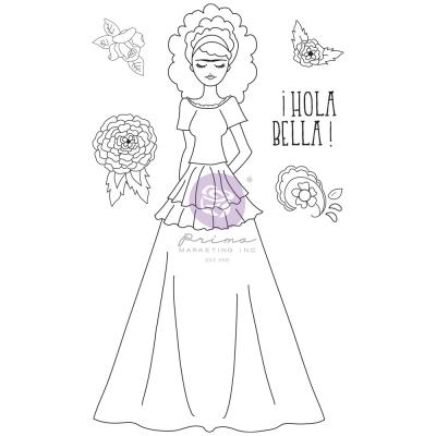 Prima Marketing Julie Nutting Cling Stamps - Doll Stamp Milagros