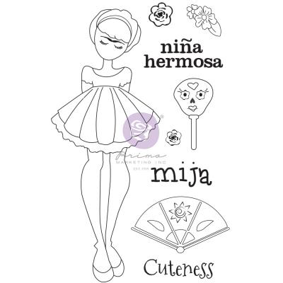 Prima Marketing Julie Nutting Cling Stamps - Doll Stamp Mija