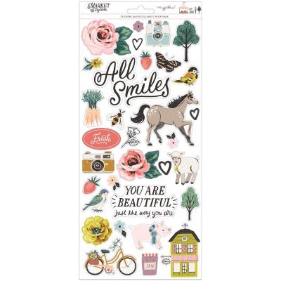 American Crafts Maggie Holmes Market Square Sticker - Cardstock Stickers