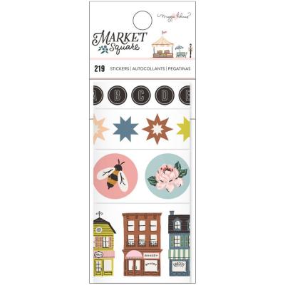 American Crafts Maggie Holmes Market Square Sticker - Sticker Rolls