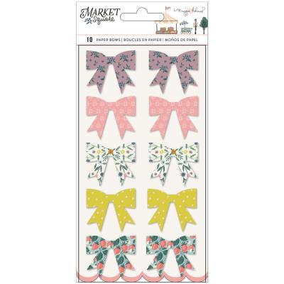 American Crafts Maggie Holmes Market Square Embellishments - Paper Bows