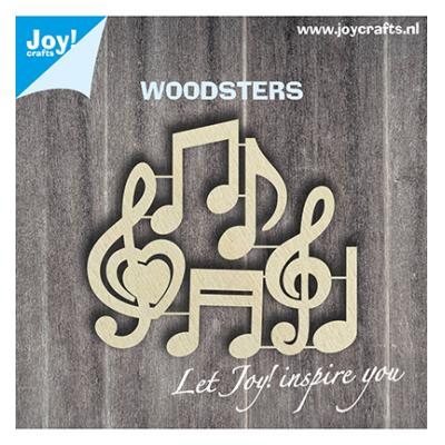 Joy!Crafts Woodsters Holz Figuren - Musiknoten