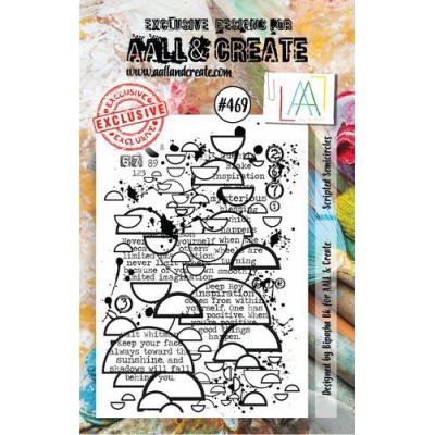 AALL & Create Clear Stamp Nr. 469 - Scripted Semicircles