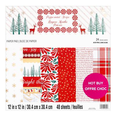 Craft Smith Peppermint Stripe Designpapier - Paper Pad