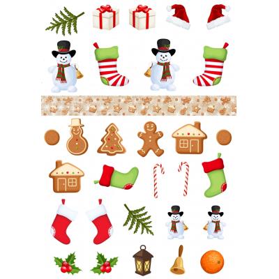 Reprint Snowman & Friends Ausschneidebogen - Cutouts